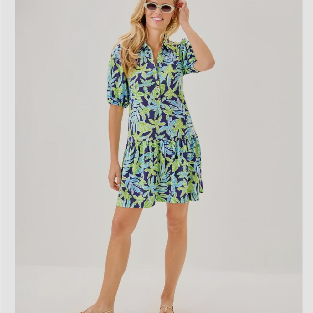 Lilly Pulitzer Bingley Dress Sapphire Pool, Size Medium